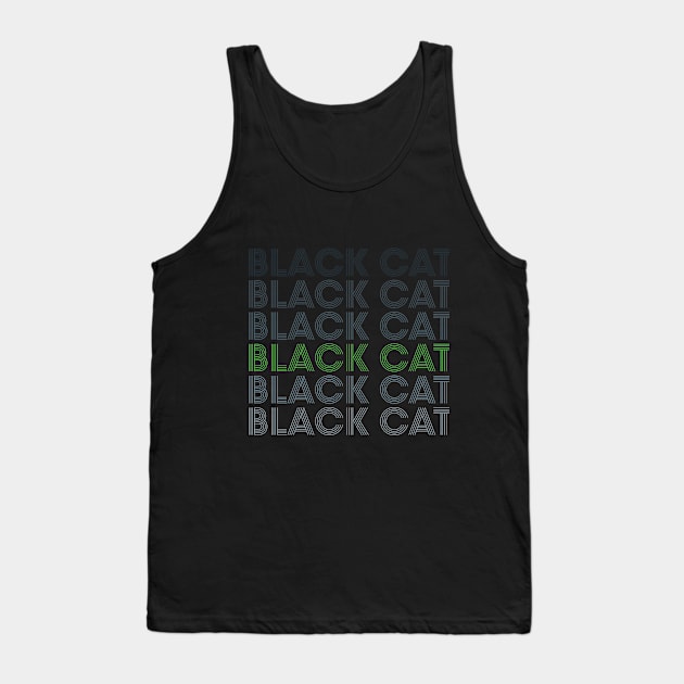 Retro Black Cat Tank Top by Adopt Me Meow